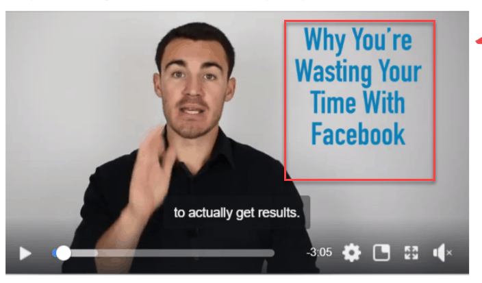 Facebook video ad for online services
