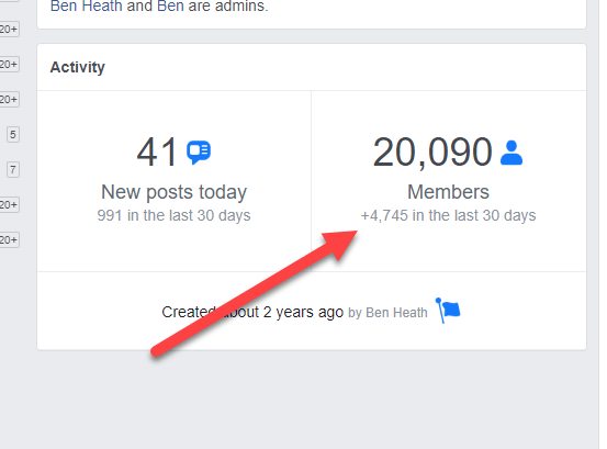 facebook group growth