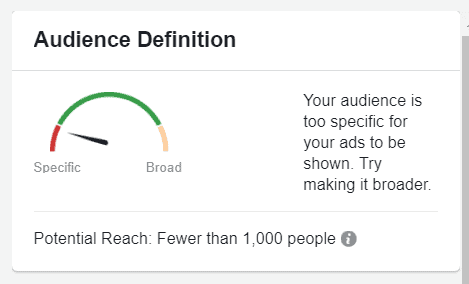 Facebook audience definition