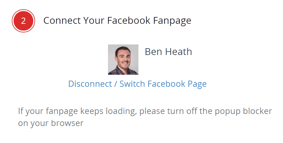Connect Your Facebook Page