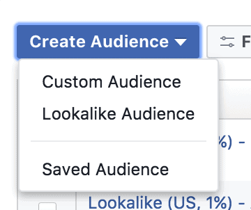Create Audience and Facebook Custom Audience