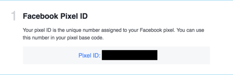 Facebook Pixel ID example