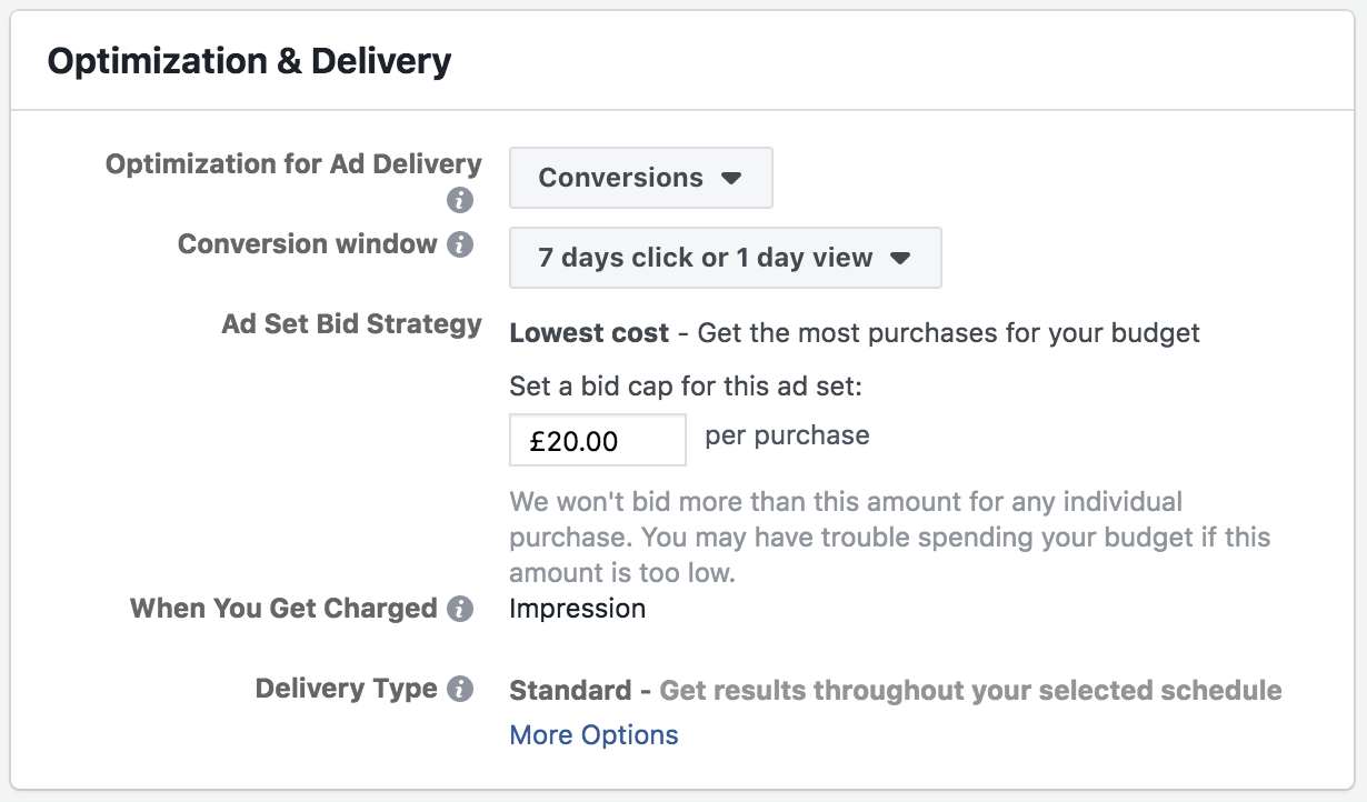 facebook ad bid cap